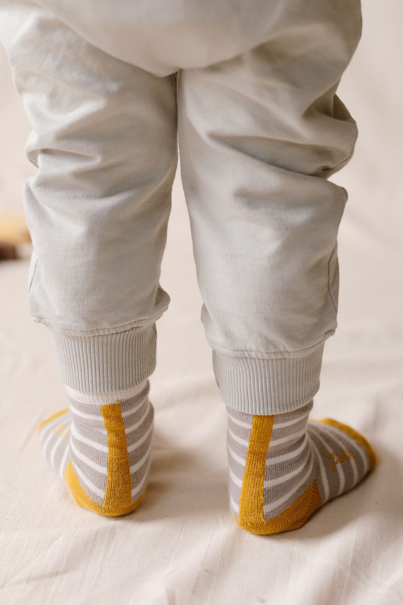 Striped Crew Socks with Grips Socks Pehr Canada