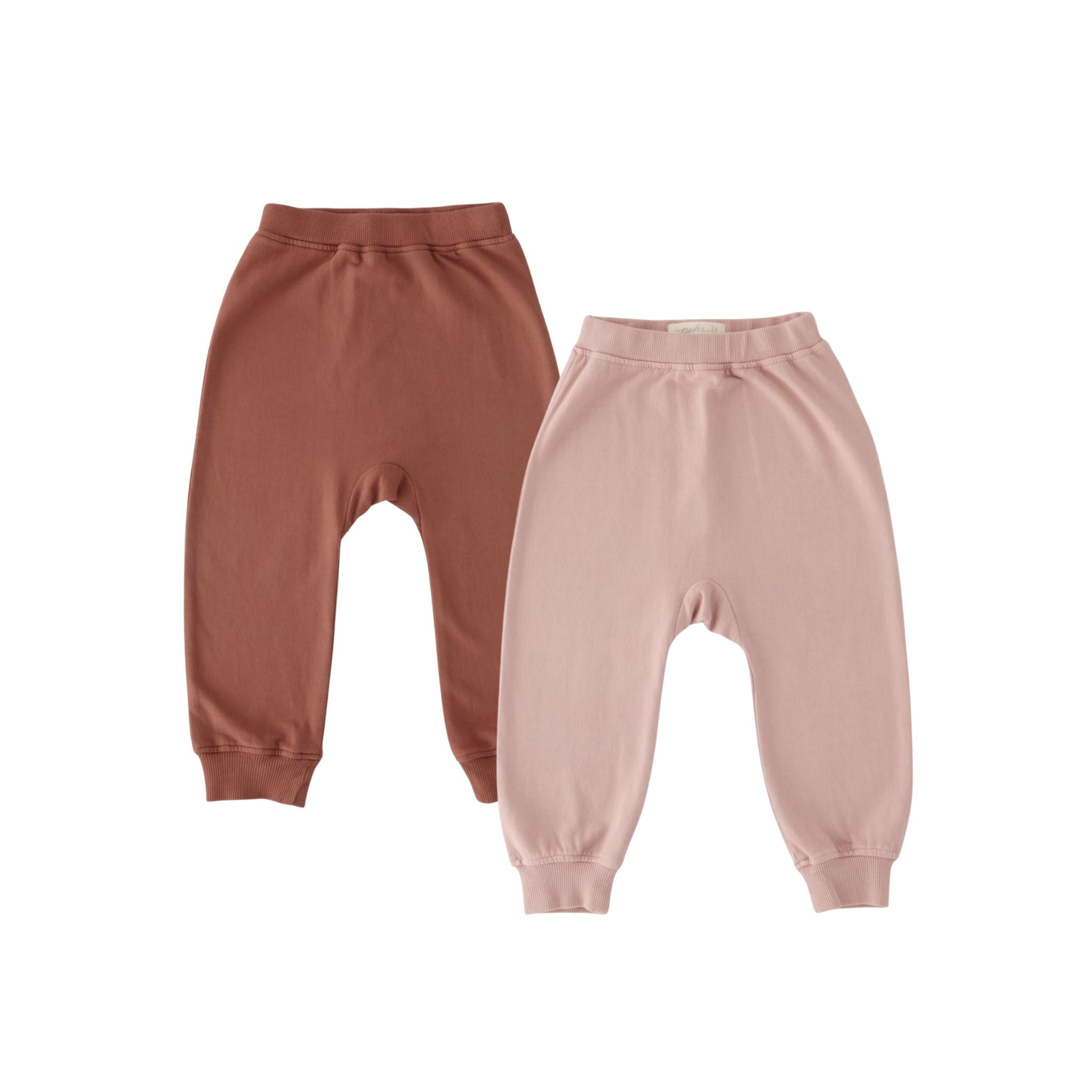 Pehr-French Terry Harem Pant-2-Pack-Pinks-Baby-1
