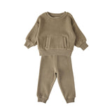 Pehr-Teddy Fleece Set-Moss-1