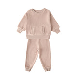 Pehr-Teddy Fleece Set-Rose Pink-1