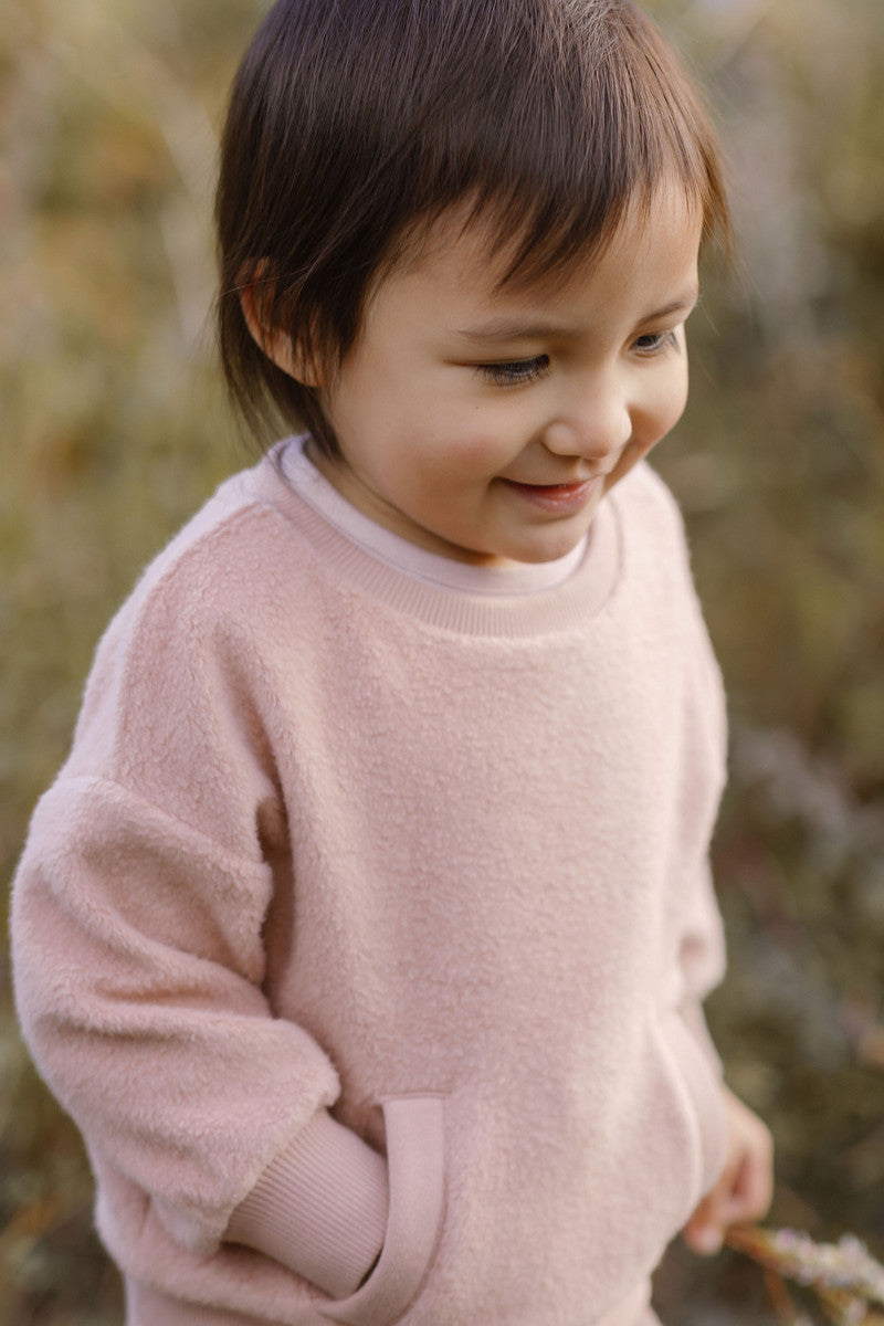 Pehr-Teddy Fleece Set-Rose Pink-2