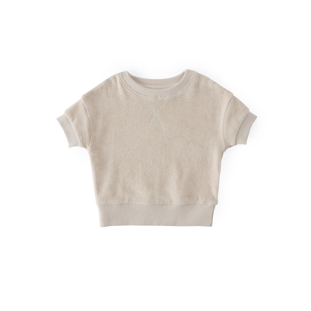 Dropped Shoulder Short Sleeve Top Top Pehr Canada Sand 18 - 24 mos. 