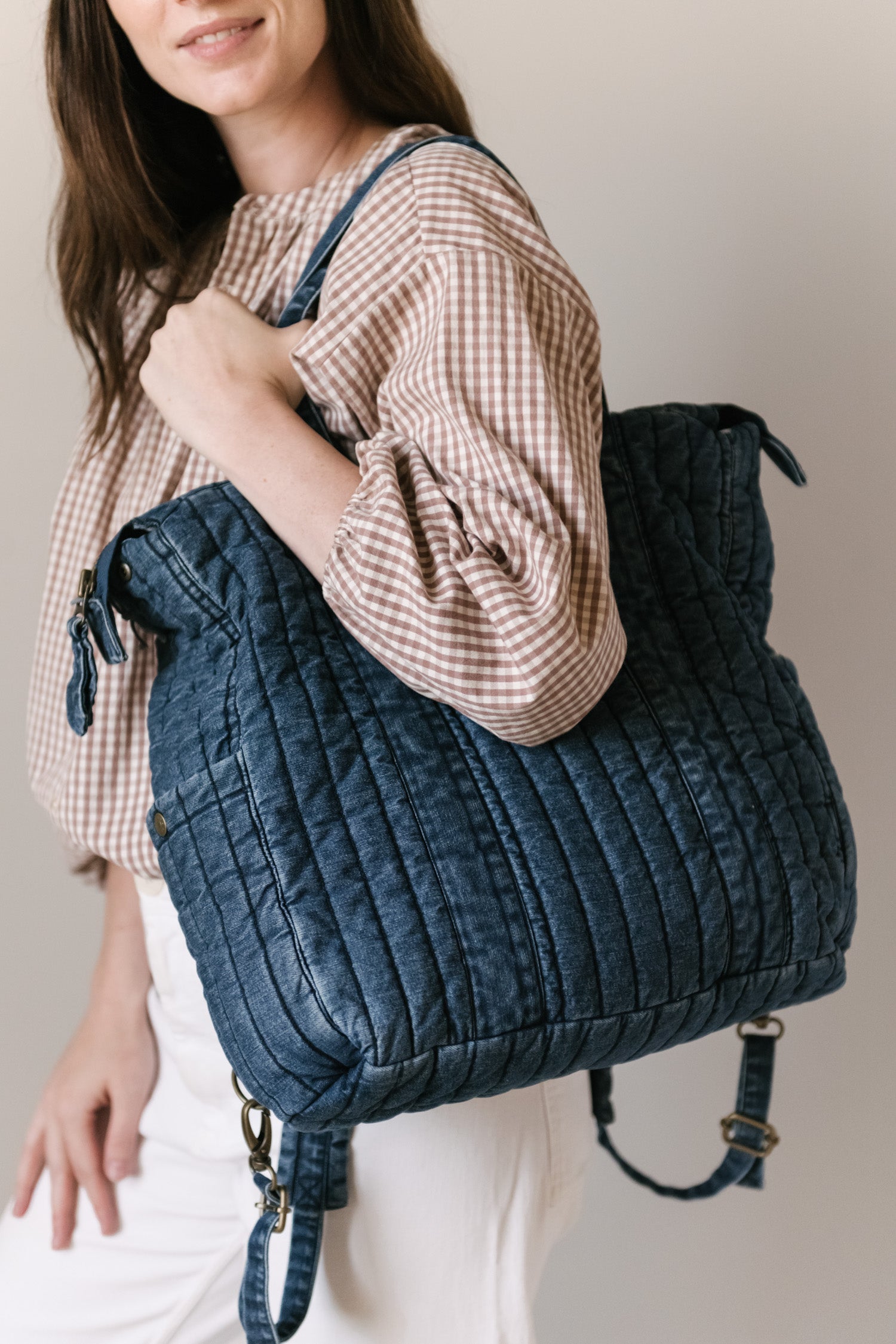 Pehr-Convertible Denim Diaper Bag-Vintage Wash-6