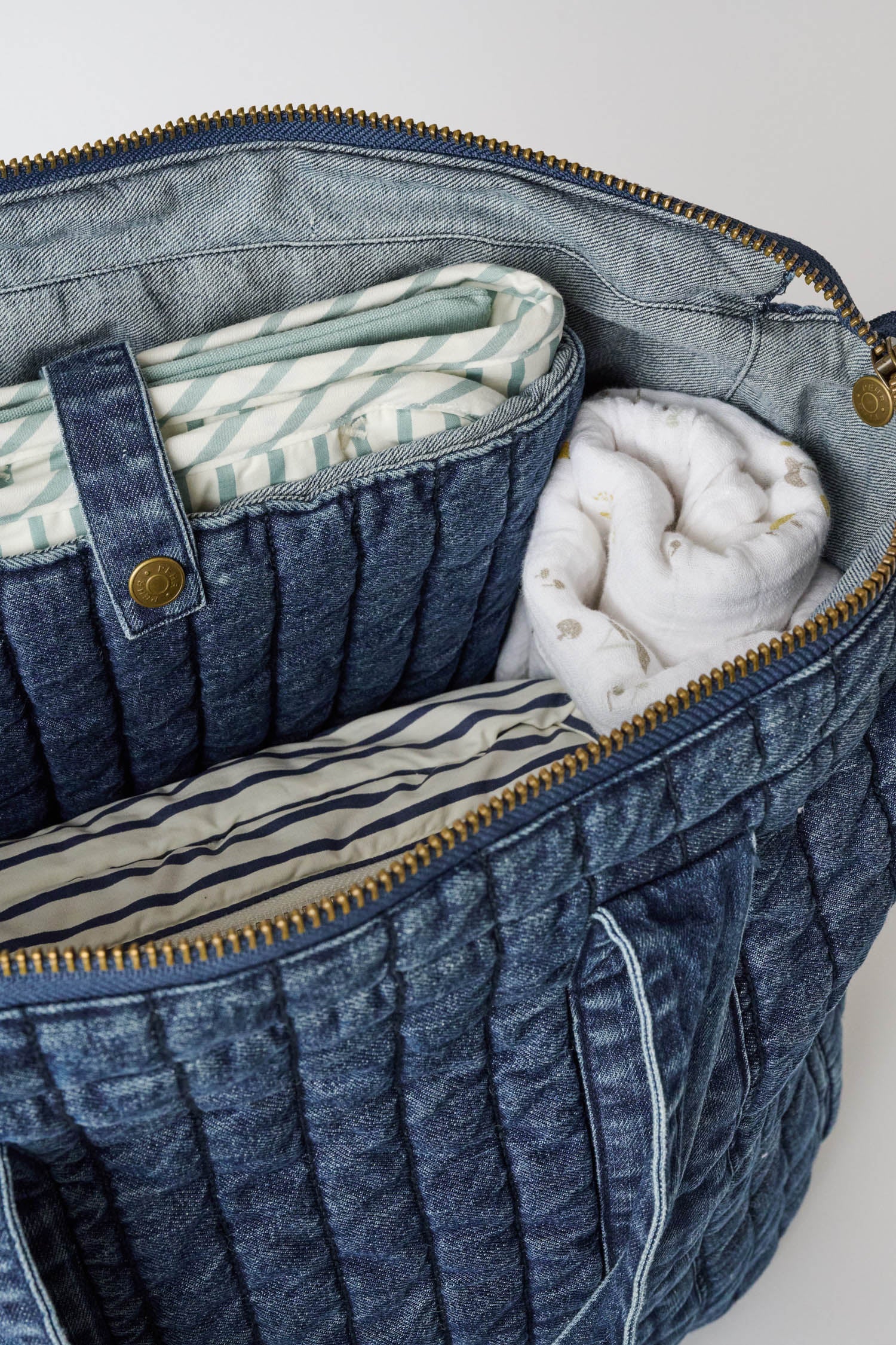 Pehr-Convertible Denim Diaper Bag-Vintage Wash-8