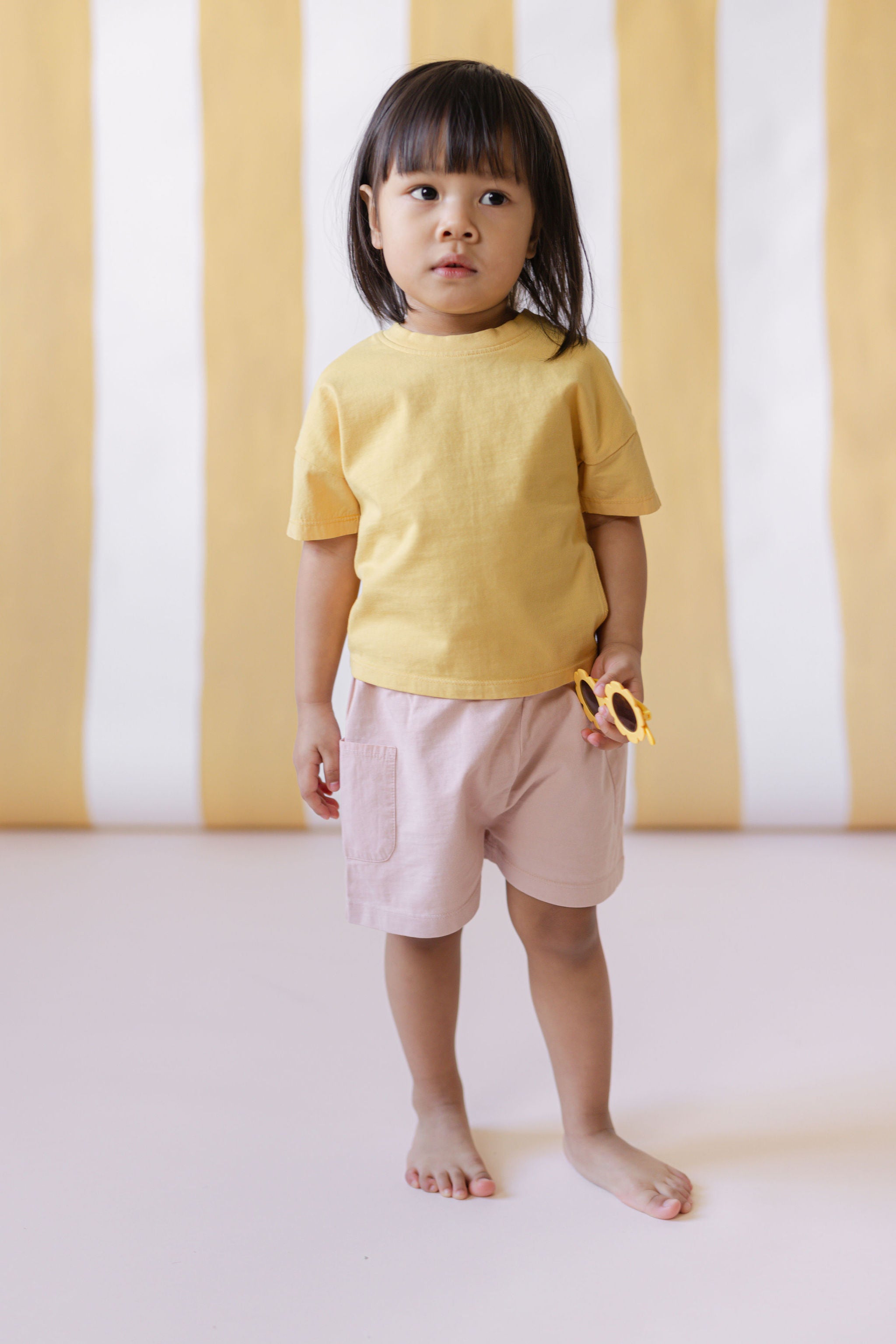 Pehr-Garment Dye T-shirt-Soft Marigold-4