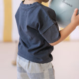Pehr-Garment Dye T-shirt-Ink Blue-Toddler-3