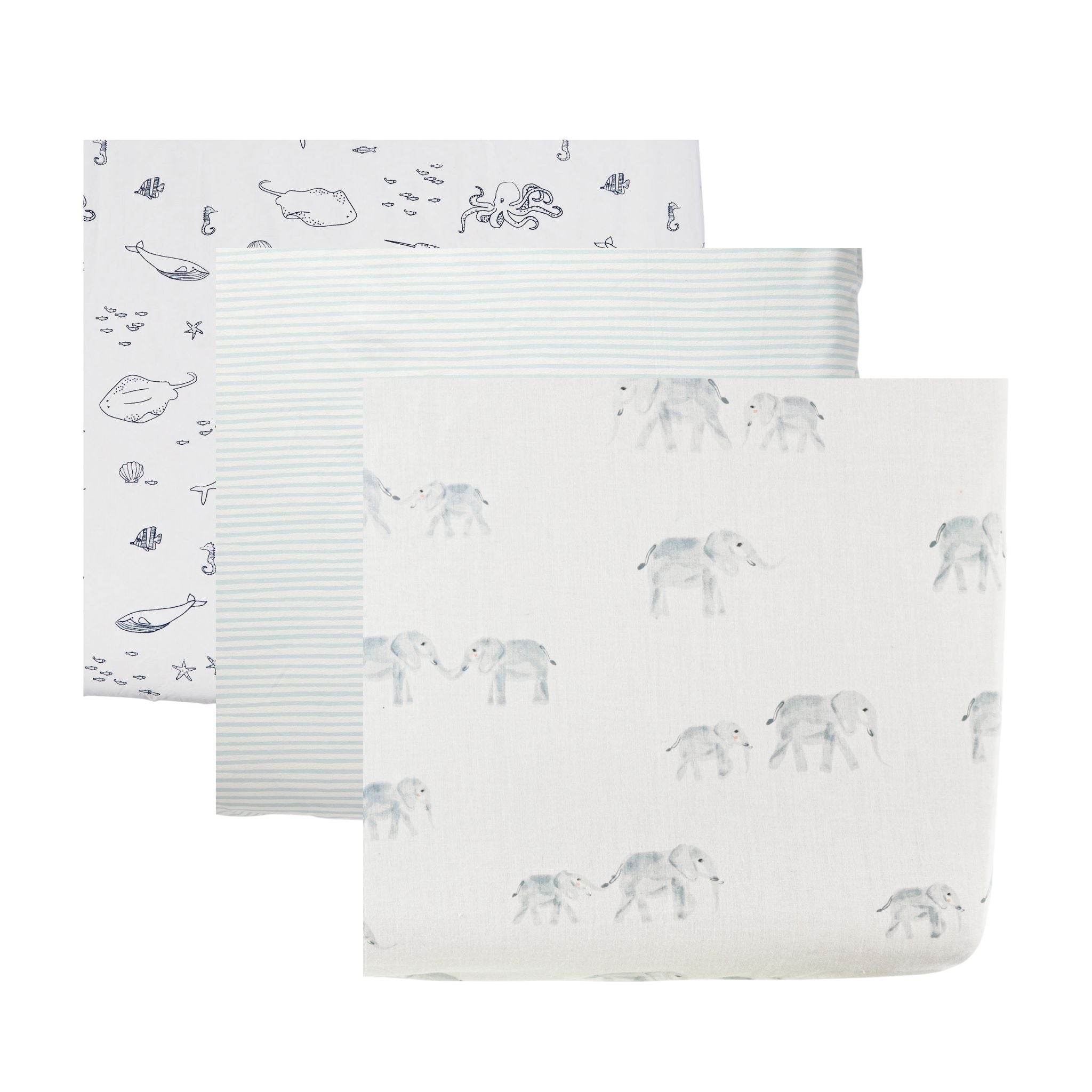 Pehr-Crib Sheet 3 Pack Bundle-For Him-1