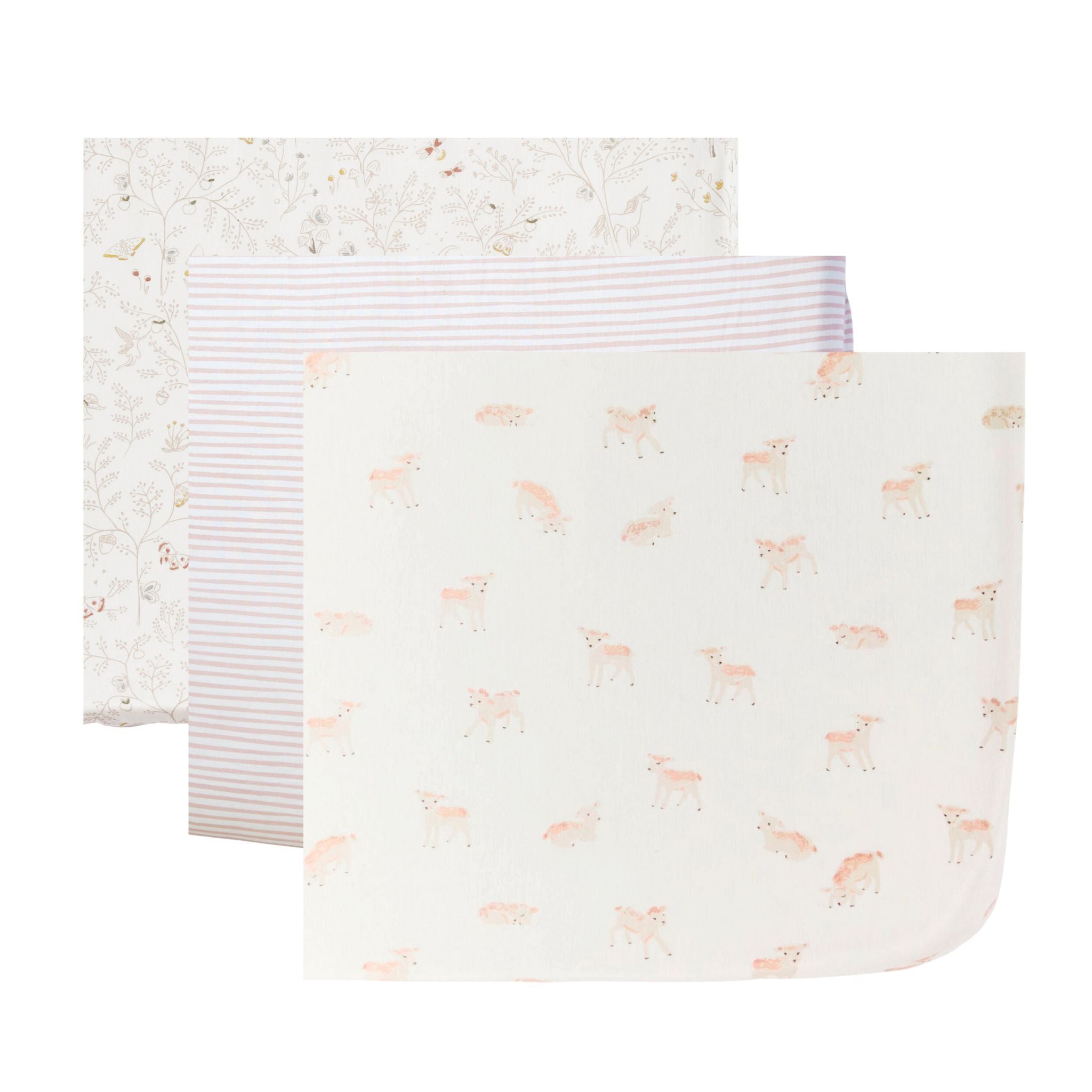 Pehr-Crib Sheet 3 Pack Bundle-For Her-1