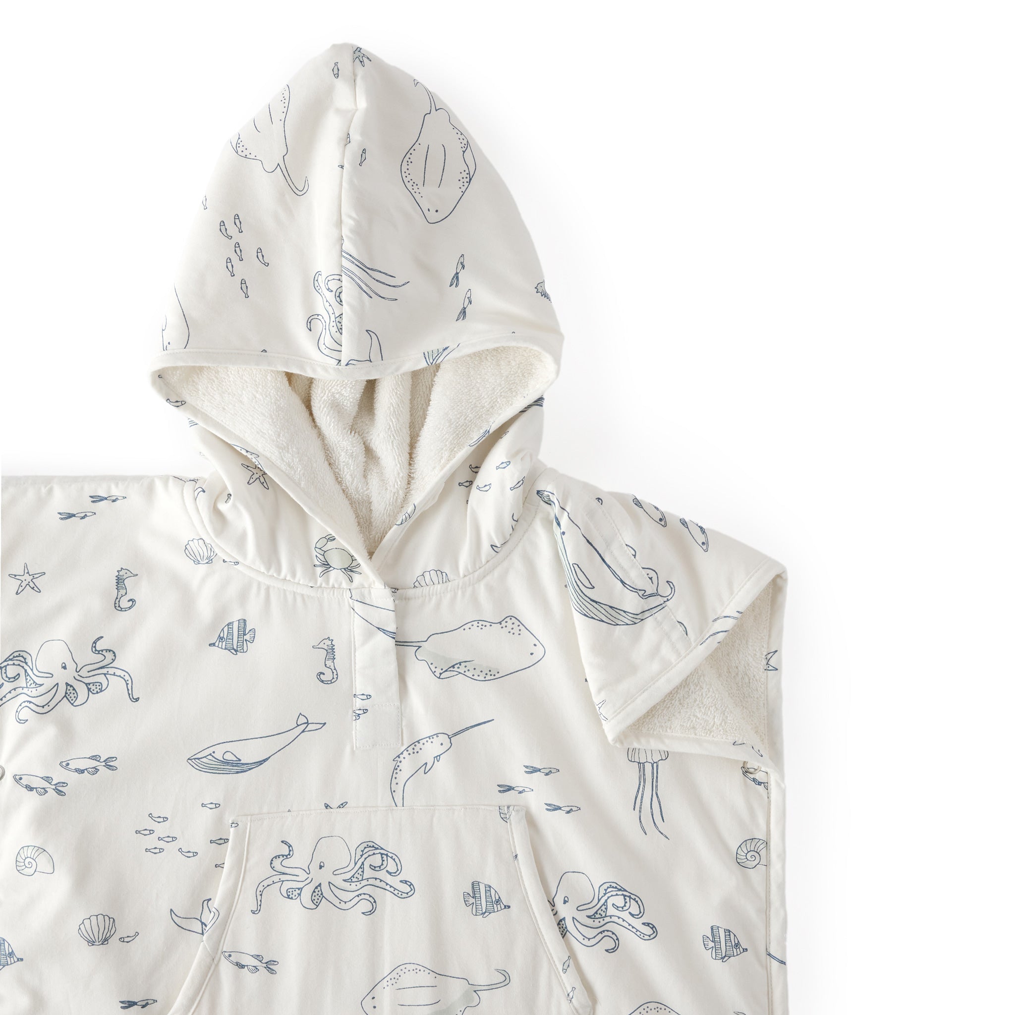 Pehr - Hooded Poncho Towel - Life Aquatic - Baby-1