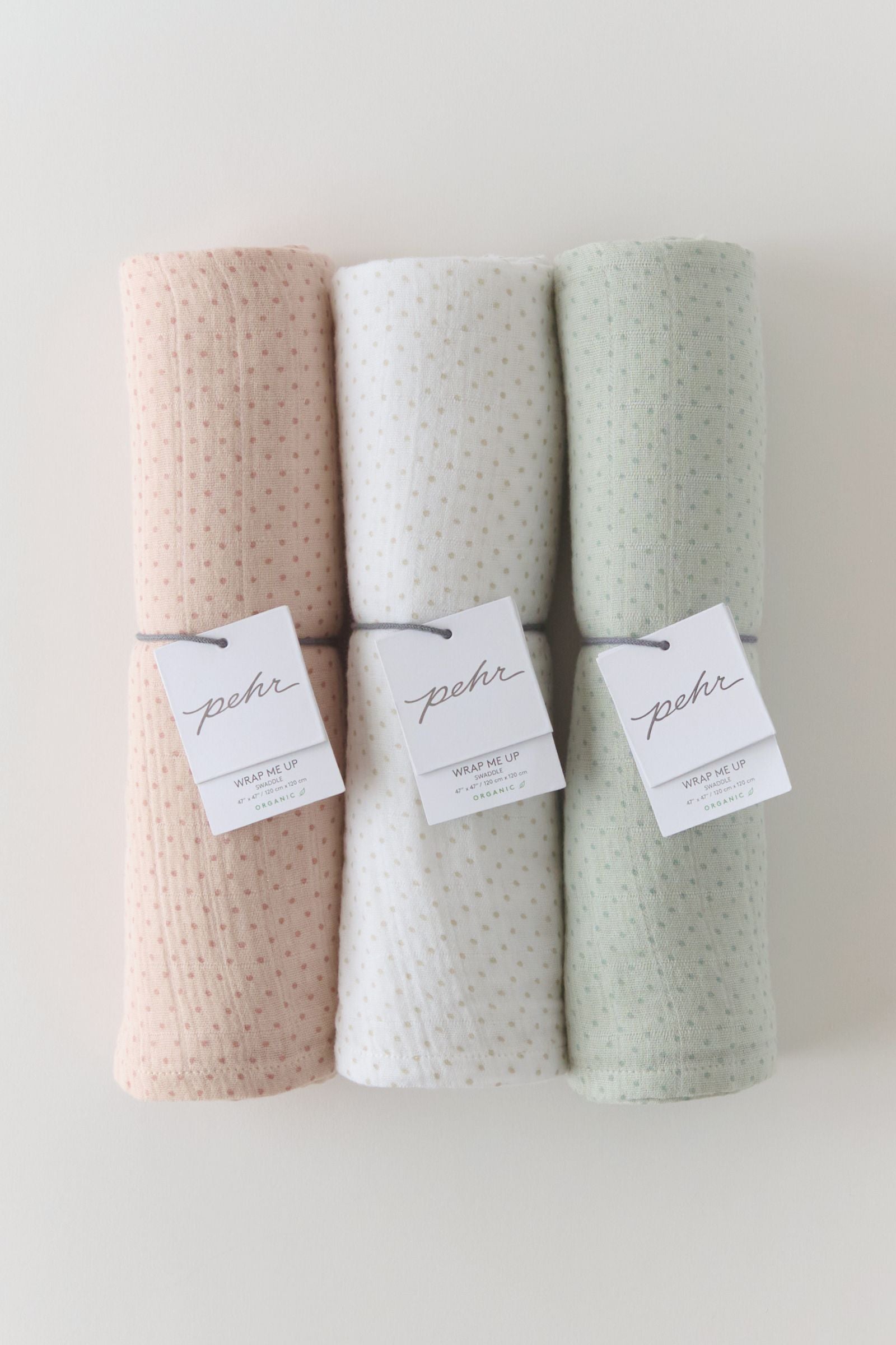 Pehr-Pin Dot Swaddle- Pin Dot Sea-2