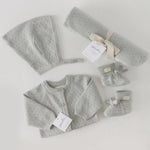 Pehr-Dotty Knit Blanket-Soft Sea-6