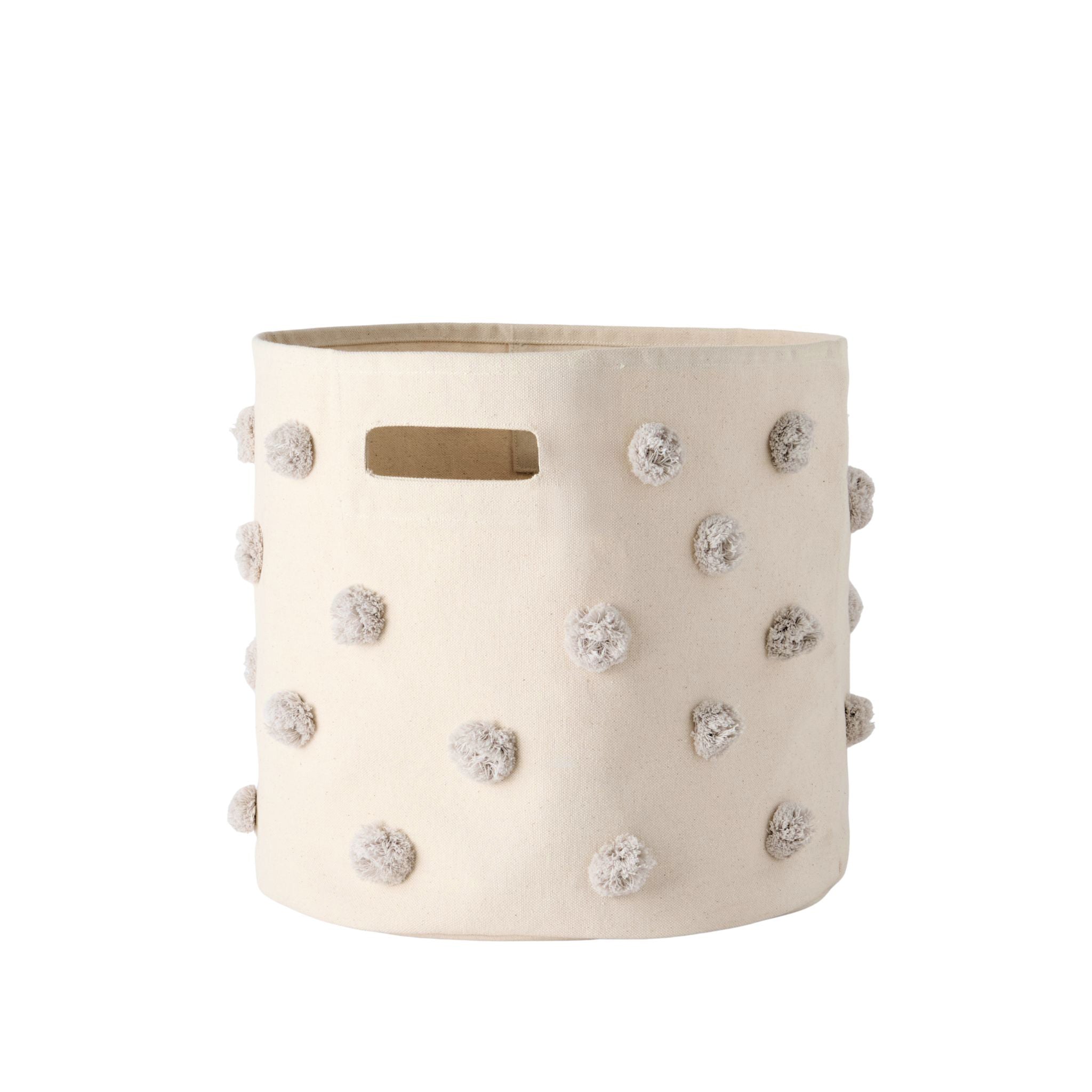 Pehr-Pom Pom Basket-Bin-Grey-1
