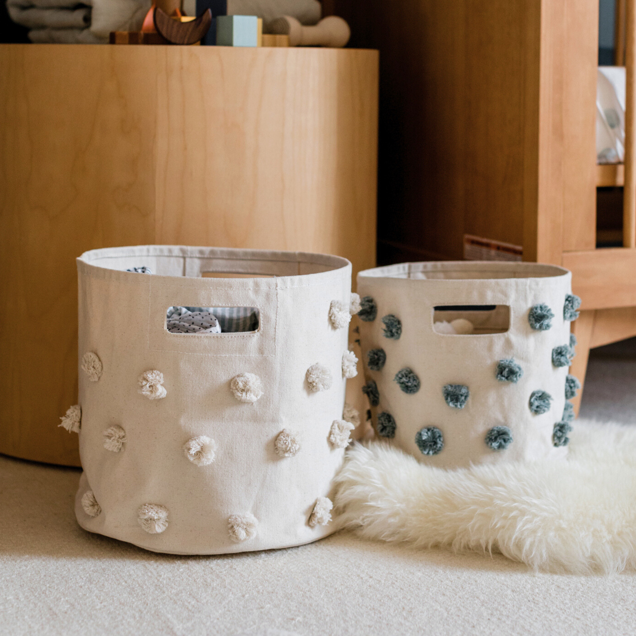 Pehr-Pom Pom Basket-Bin-Natural-3