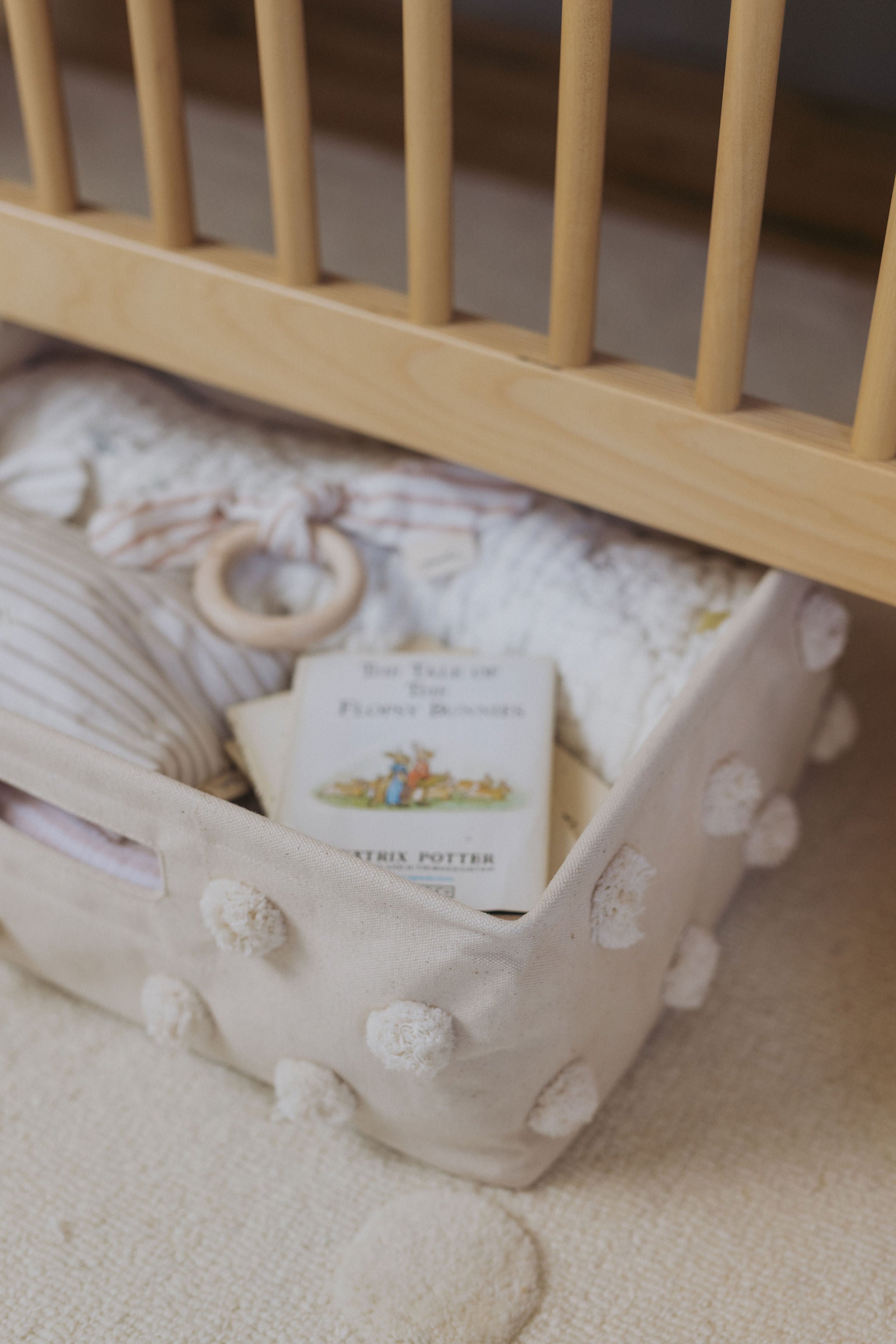Pehr-Pom Pom Basket - Hideaway-Natural Small-6