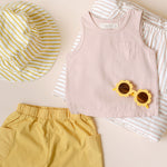 Pehr-Bucket Hat-Stripes Away Marigold-Toddler-3