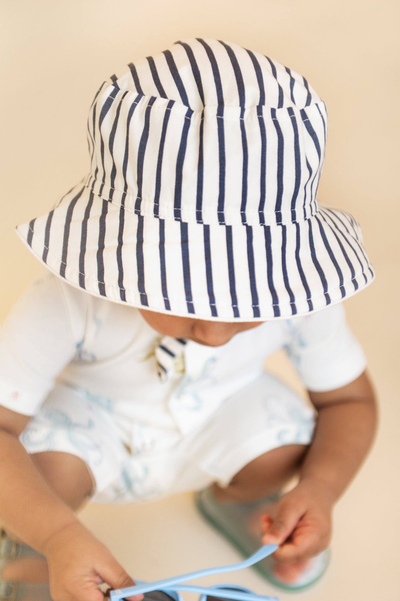 Pehr-Bucket Hat-Stripes Away Ink Blue-Baby-2