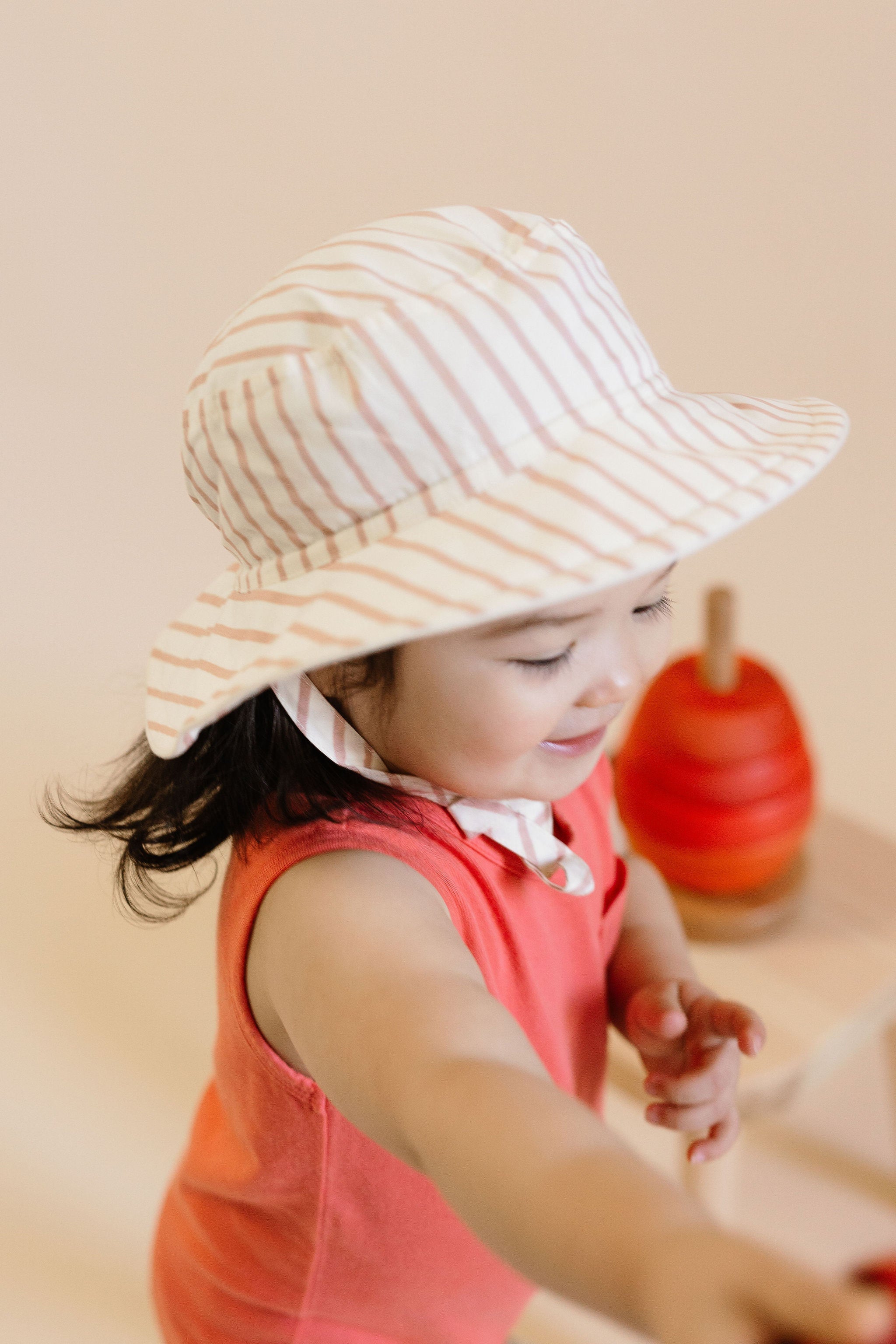 Pehr-Bucket Hat-Stripes Away Peony-Baby-4