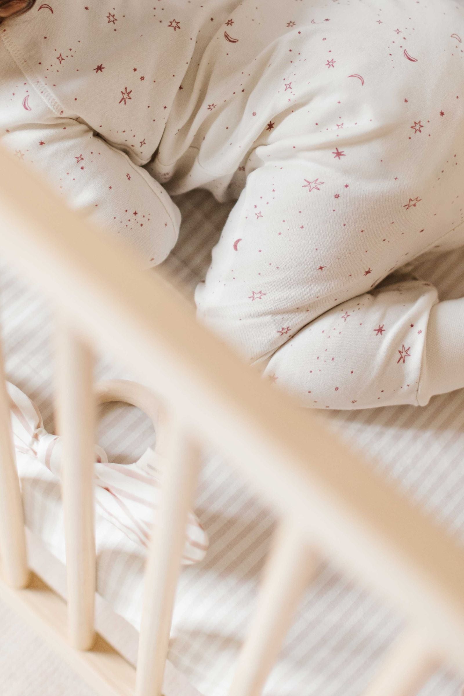 Pehr-Striped Crib Sheet-Stripes Away Petal-3