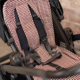 Pehr-Reversible Stroller Insert-Gingham Mulberry/Sherpa-2