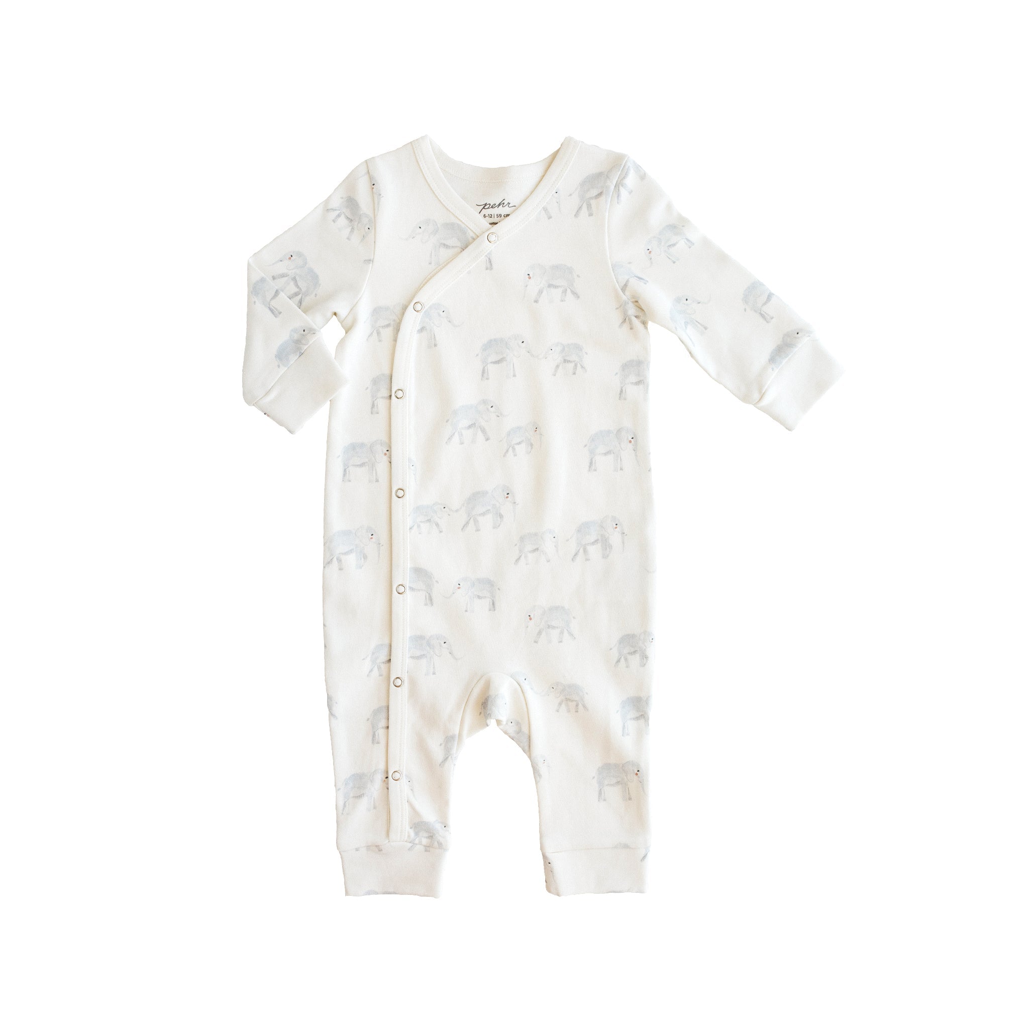 Pehr-Kimono Romper-Follow Me Elephant-1