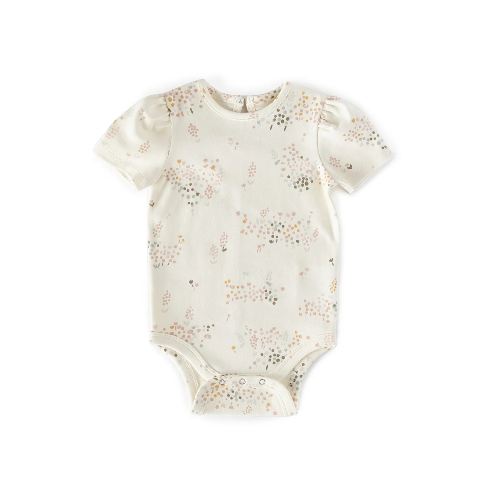 Pehr-Short Sleeve Puff One-Piece-Flower Patch-1
