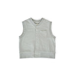 Pehr-French Terry Patch Pocket Vest-Soft Sea-1