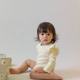Pehr-Long Sleeve Ruffle One-Piece-Stripes Away Marigold-2