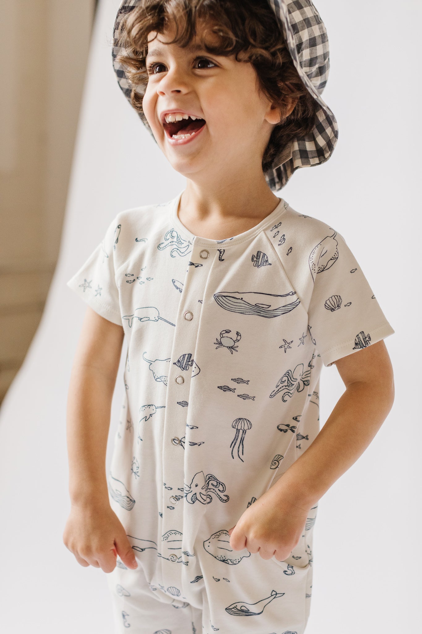 Pehr-Short Sleeve Romper-Life Aquatic-6