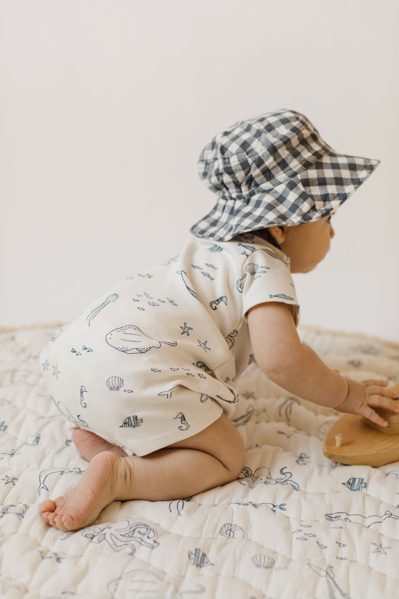 Pehr-Short Sleeve Romper-Life Aquatic-2