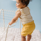 Pehr-Sleeveless Ruffle One-Piece-Stripes Away Marigold-8