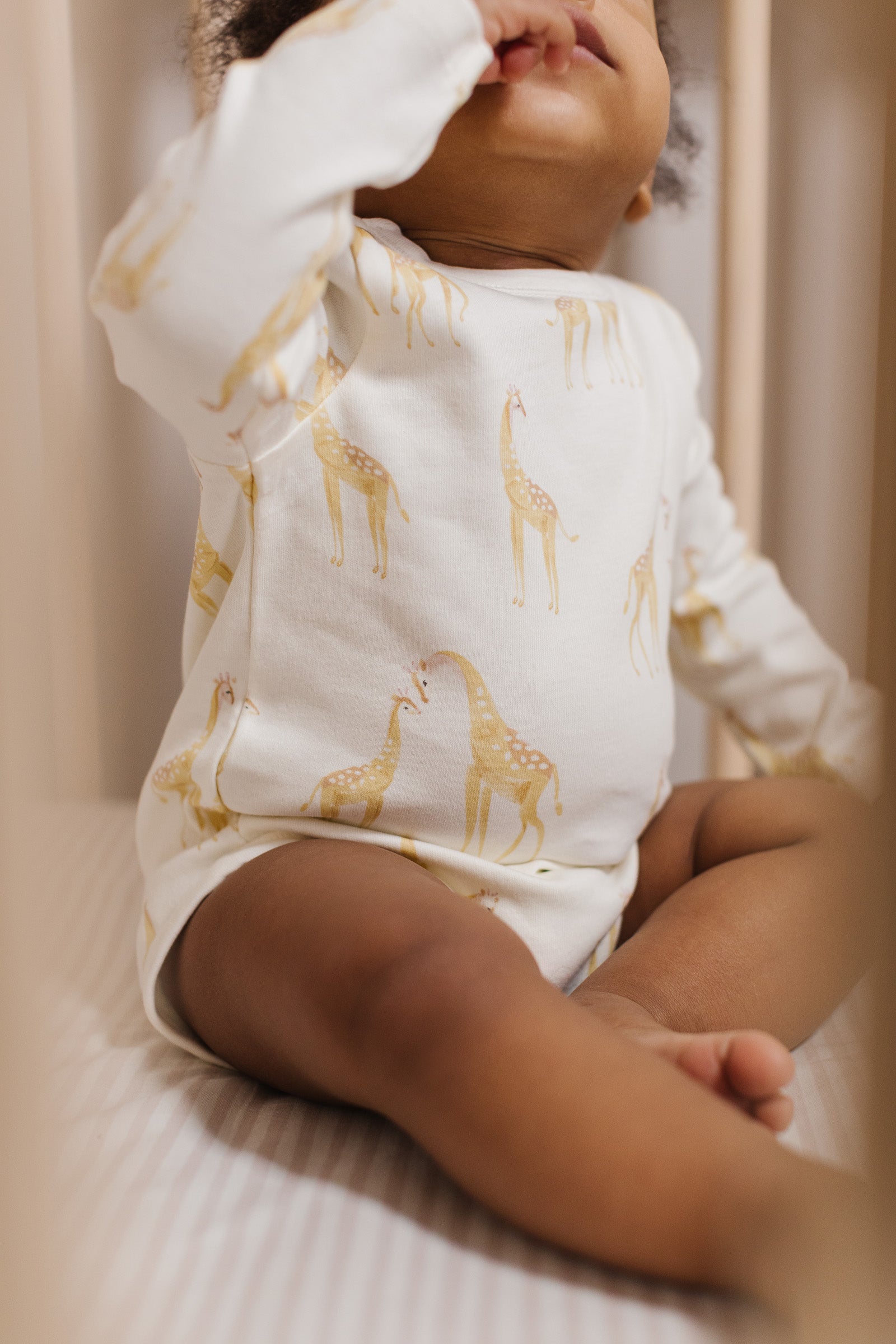Pehr-Shoulder Snap One-Piece-Follow Me Giraffe-2