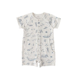 Short Sleeve Romper Romper Pehr Life Aquatic 18 - 24 mos.