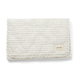 Striped On the Go Portable Changing Pad Changing Pad Pehr Stripes Away Pebble Grey One Size