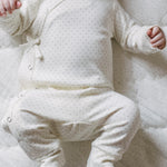Pehr-Kimono Romper-Pin Dot Pebble-2