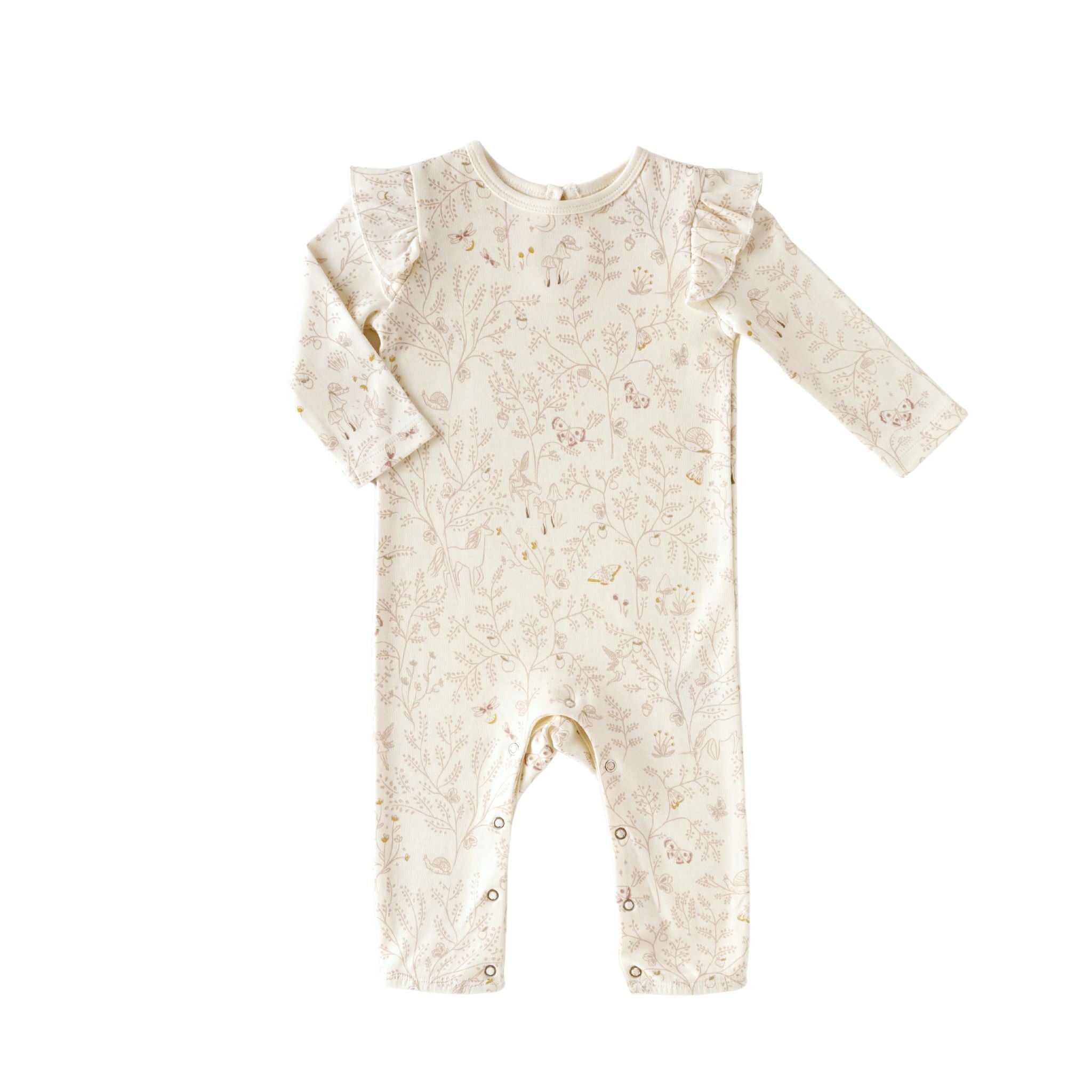 Ruffle Romper Romper Pehr Secret Garden 0 - 3 mos. 