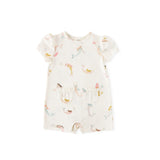 Pehr-Short Sleeve Puff Romper-Mermaid Melody-1