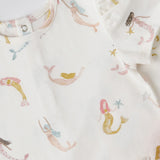 Pehr-Short Sleeve Puff Romper-Mermaid Melody-5