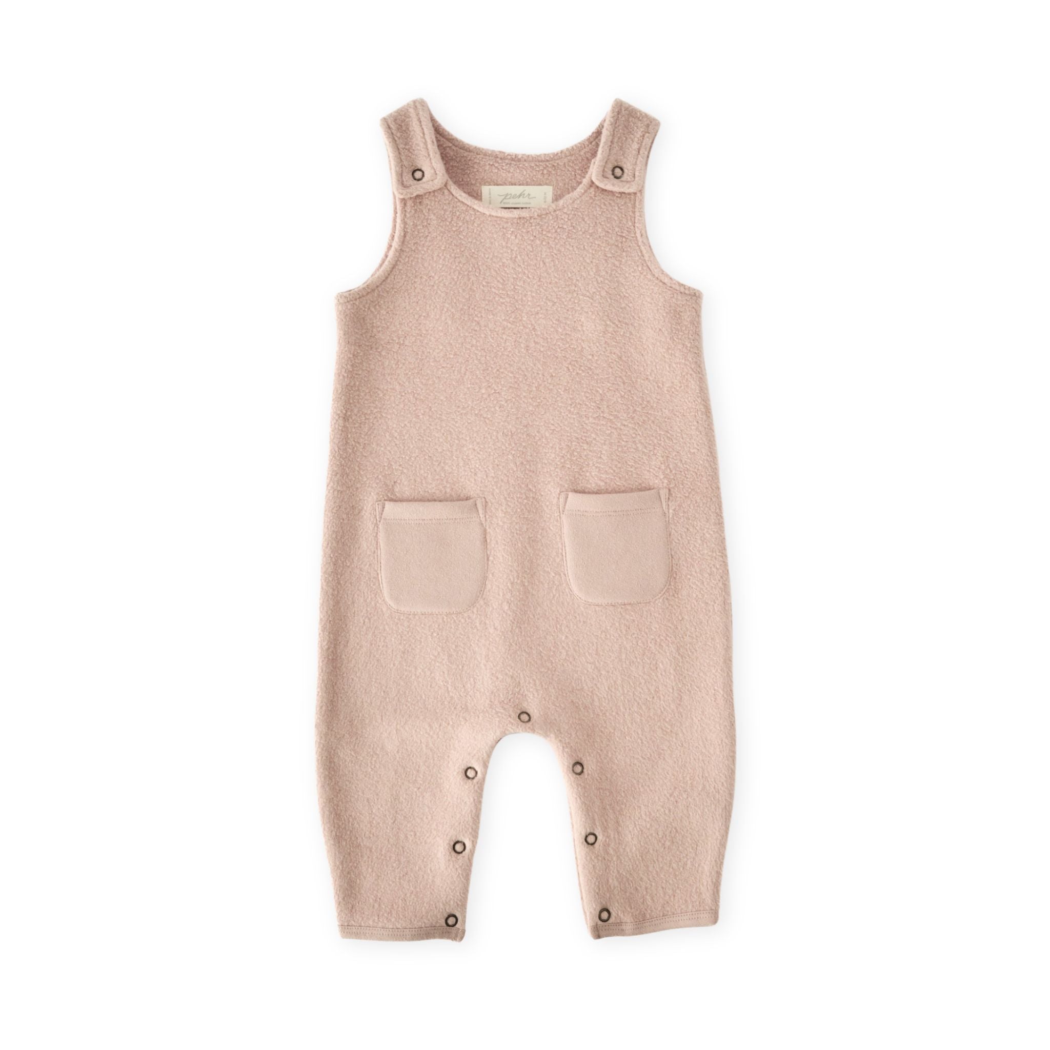 Pehr-Teddy Fleece Overall-Rose Pink-1