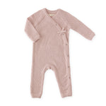 Pehr-Dotty Knit Kimono Romper-Soft Peony-Baby-1
