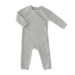 Pehr-Dotty Knit Kimono Romper-Soft Sea-Baby-1