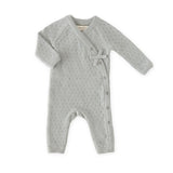 Pehr-Dotty Knit Kimono Romper-Soft Sea-Newborn-1