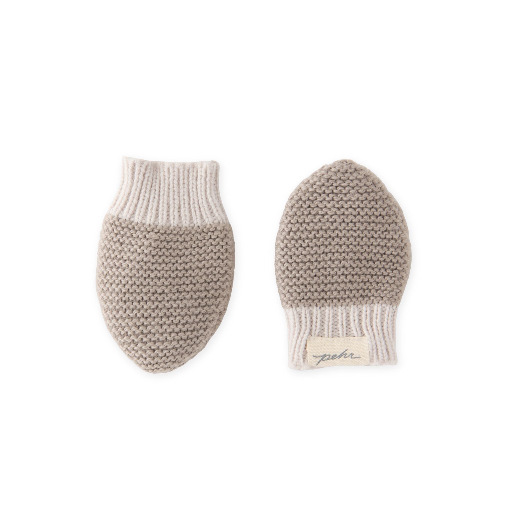 Pehr-Wool Knit Mittens-Natural-Portobello-1