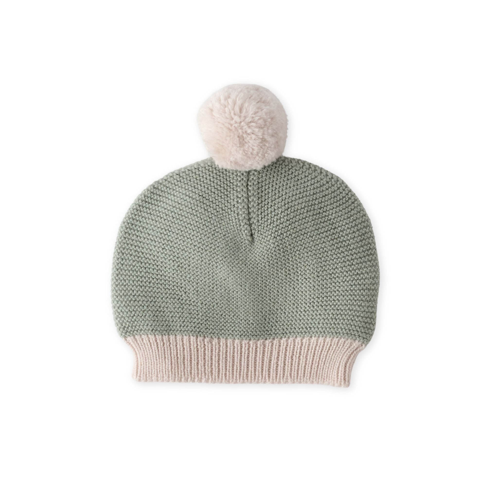 Wool Knit Hat Hat Pehr Canada Natural - Sage 0 - 3 mos.