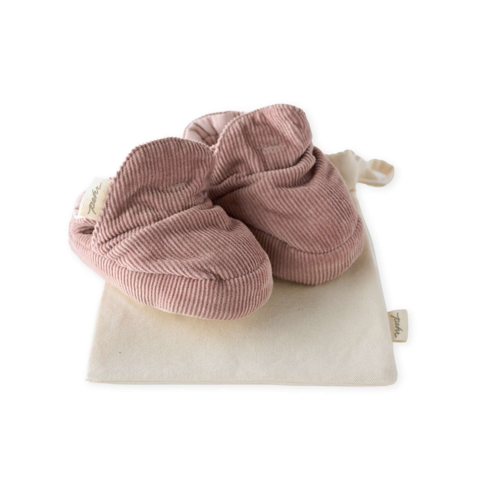 Corduroy Bootie Booties Pehr Canada Thistle 0 - 3 mos. 