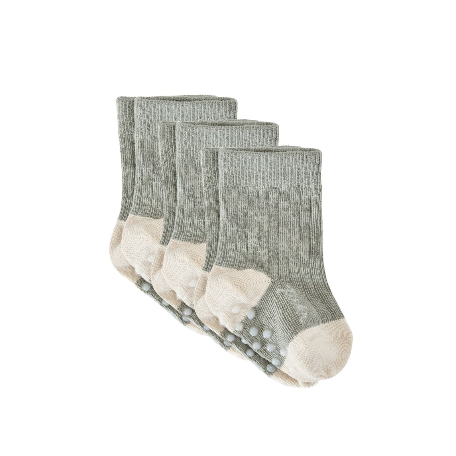 Crew Socks with Grips 3 - Pack