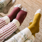 Pehr-Crew Socks with Grips 3 - Pack-Mulberry-4