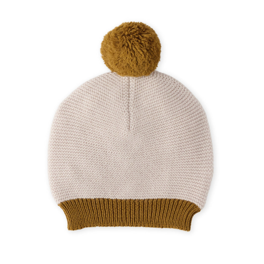 Kids Wool Knit Hat Hat Pehr Canada Natural / Ochre 6 - 8 T 