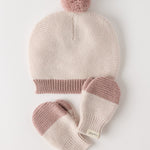 Pehr-Kids Wool Knit Hat-Natural - Rose-2