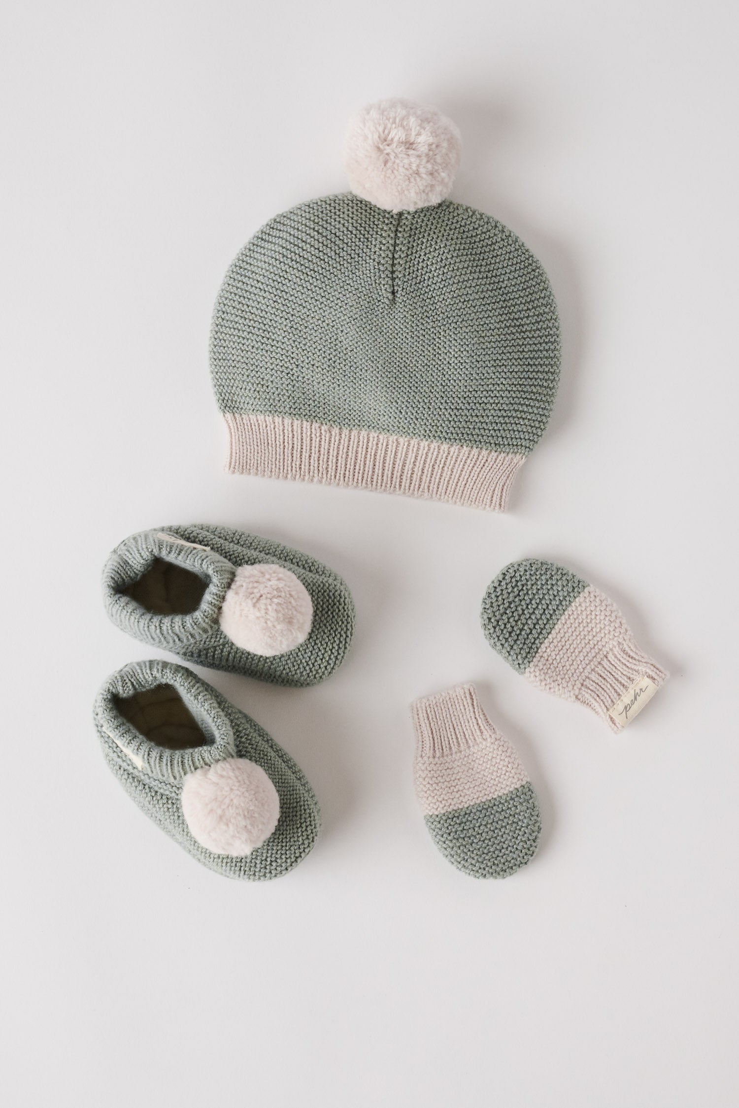 Pehr-Wool Knit Mitten-Sage-2