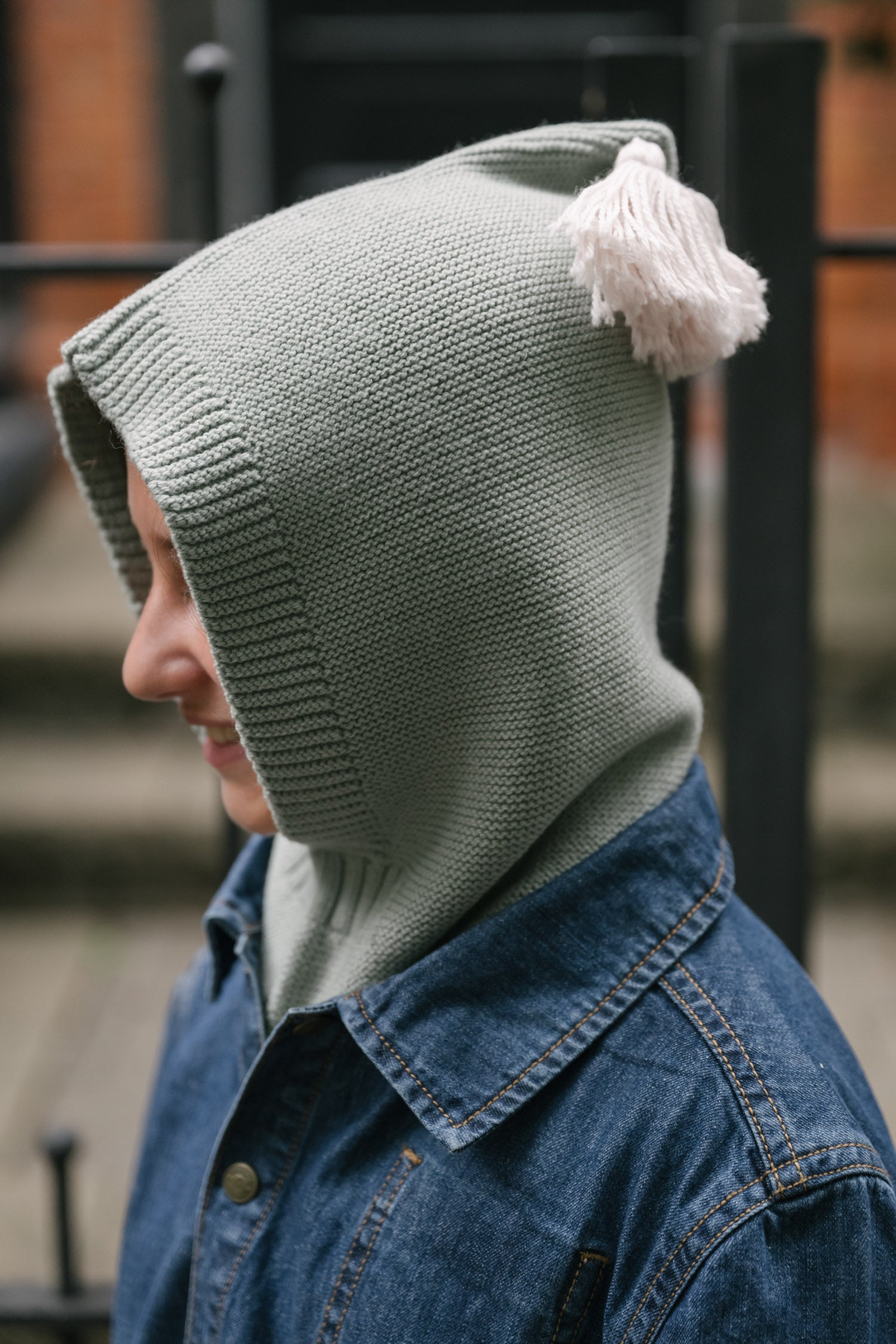 Pehr-Kids Wool Knit Balaclava-Sage-2